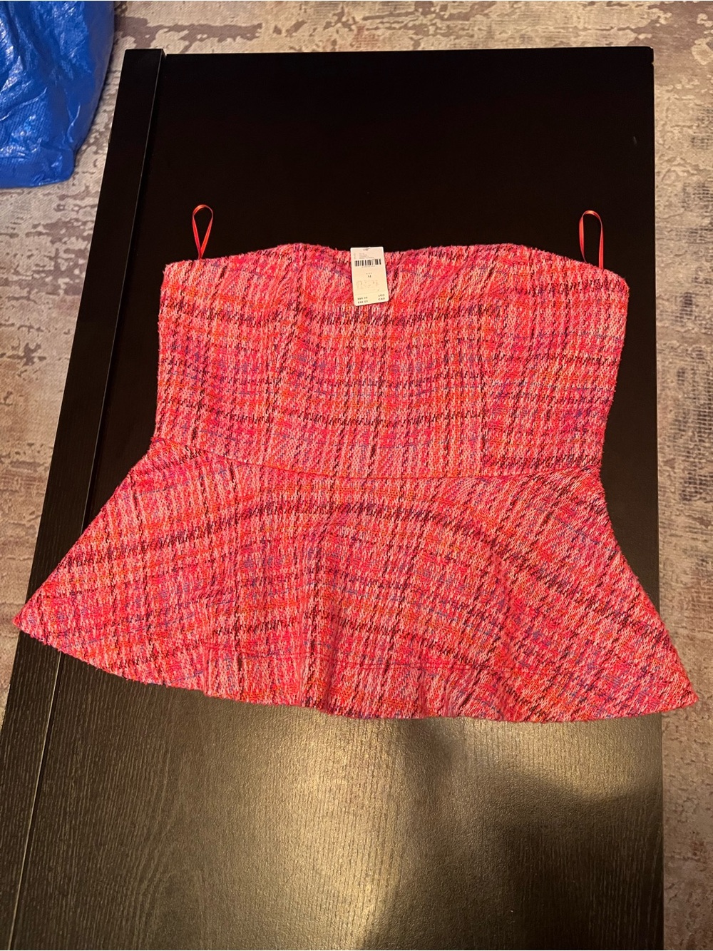 Maeve Pink Multicolor Peplum Camisole